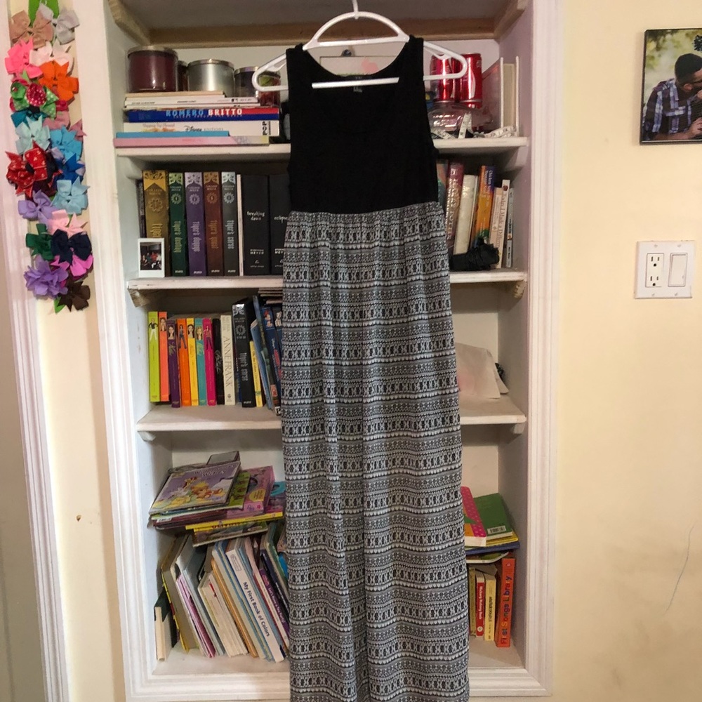 Black Tribal Print Dress